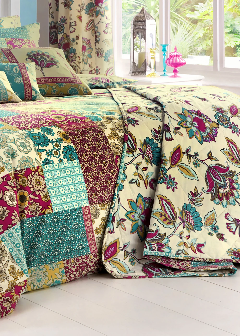 Dreams & Drapes Marinelli Blue Bedspread - 229 x 195cm Image 5