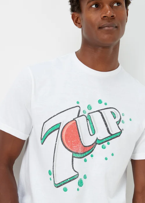 White 7 Up T-Shirt - Small Image 5