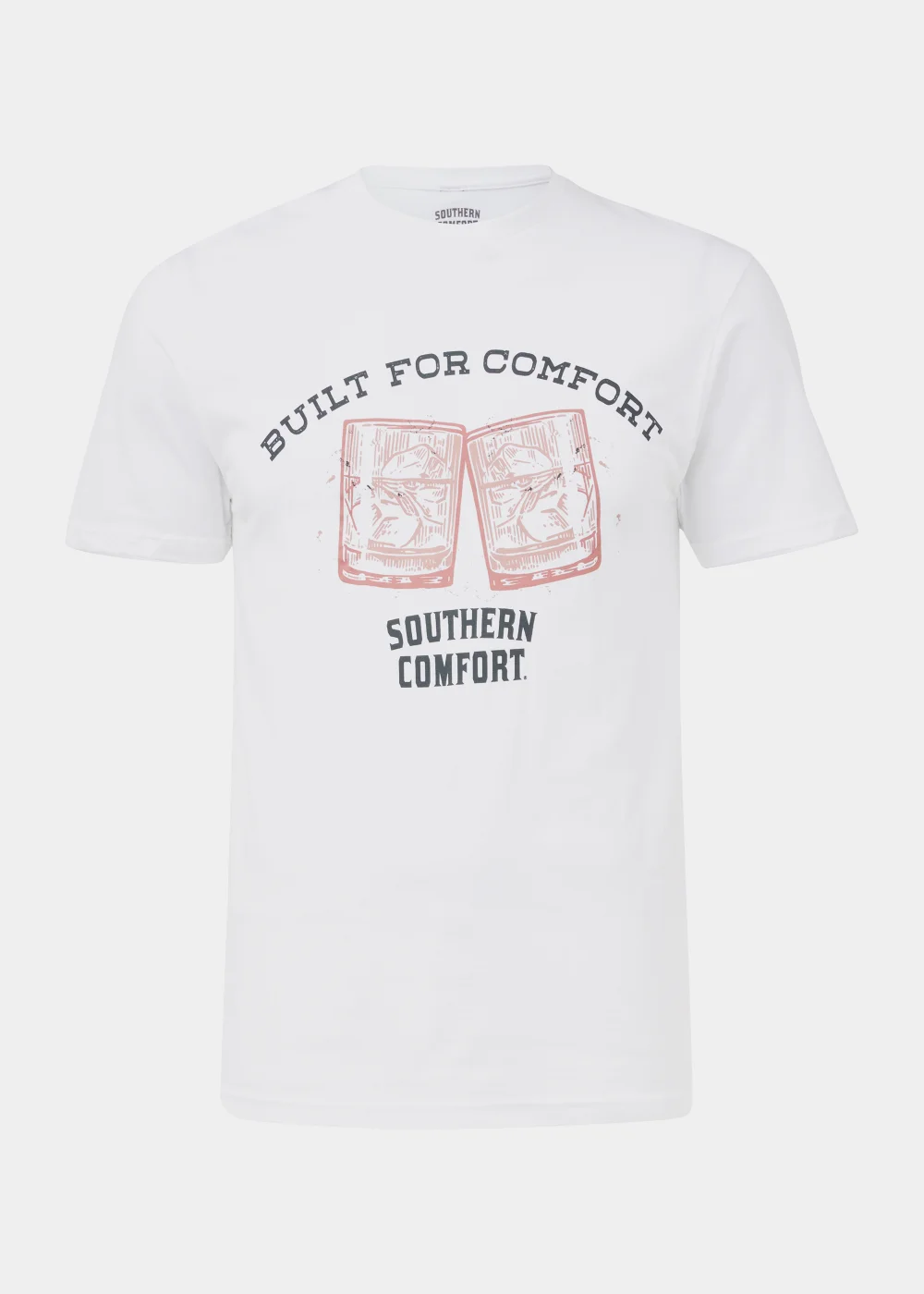 White Southern Comfort Print T-Shirt - S Image 5