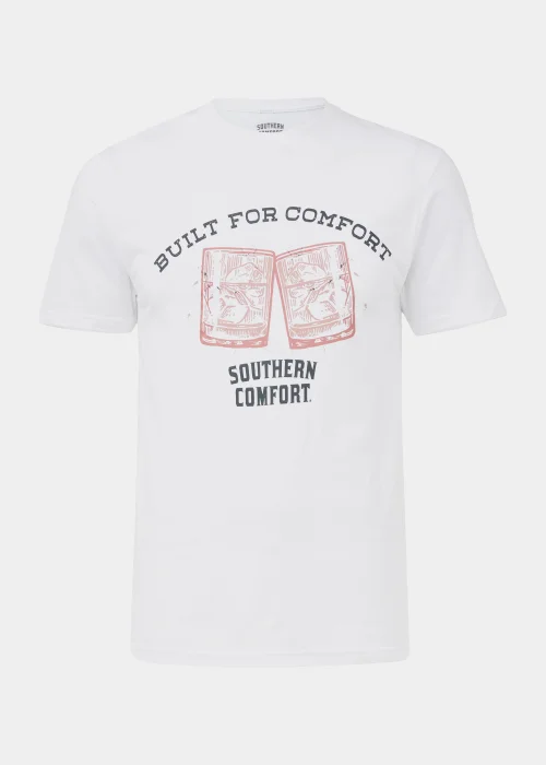 White Southern Comfort Print T-Shirt - S Image 5