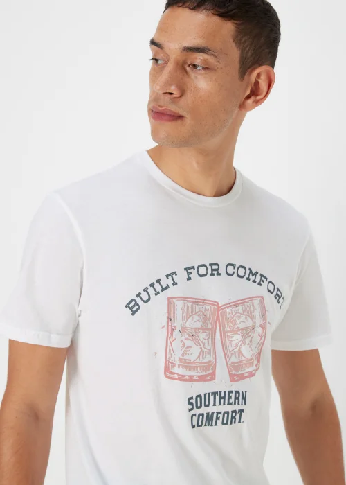 White Southern Comfort Print T-Shirt - S Image 3