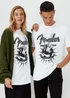 White Fender Print T-Shirt - S Image 3