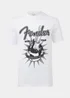 White Fender Print T-Shirt - S Image 8
