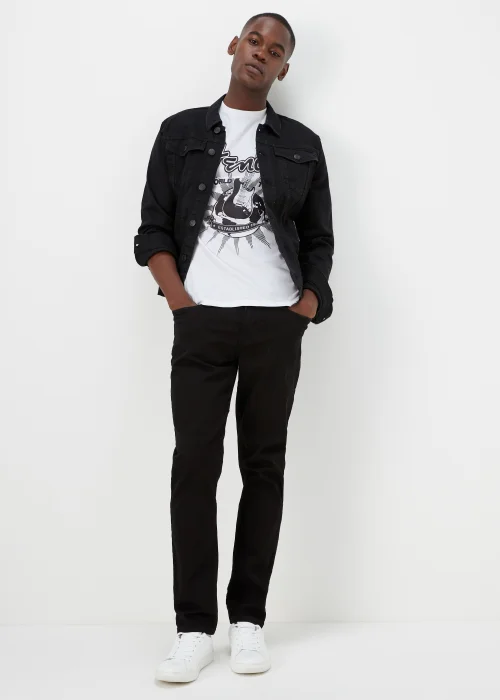 White Fender Print T-Shirt - S Image 7
