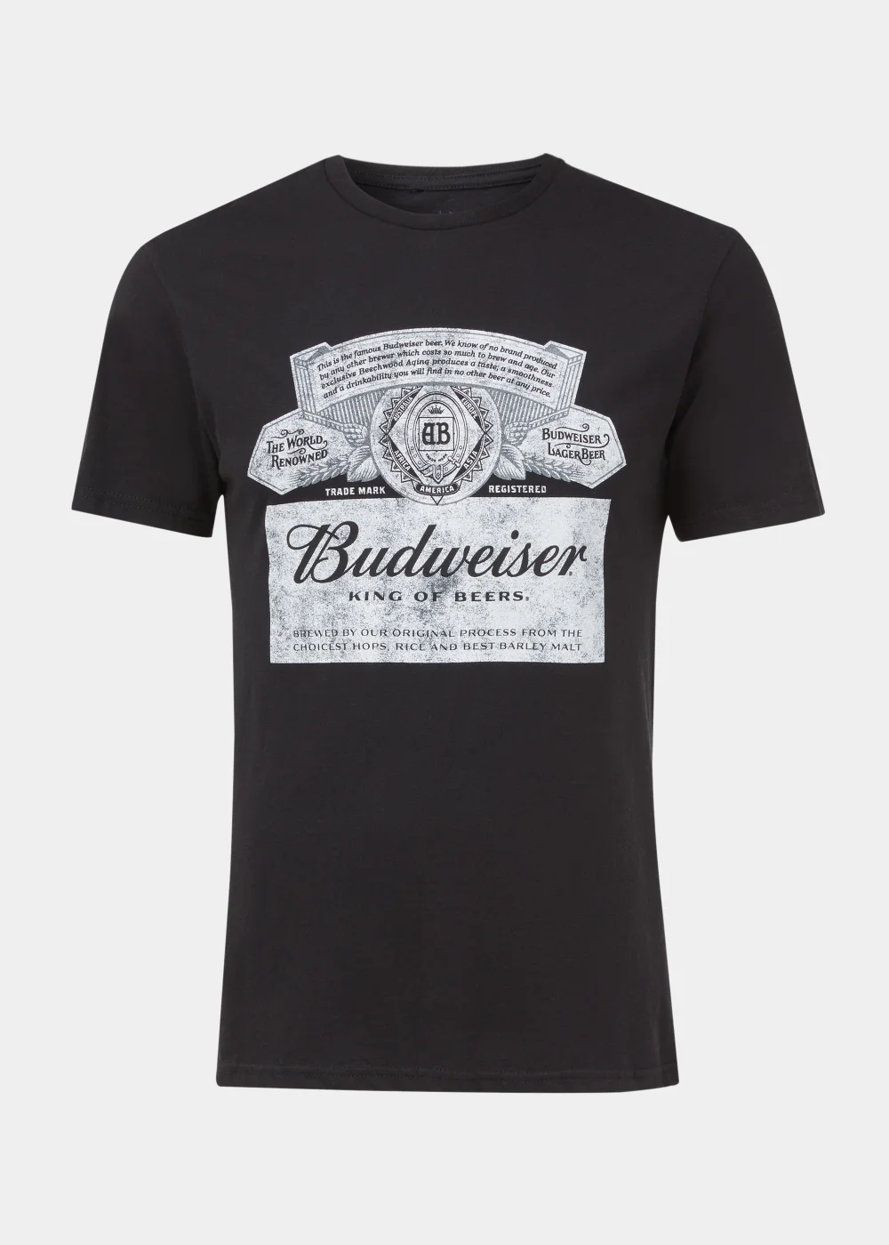 Black Budweiser Print T-Shirt - S Image 5