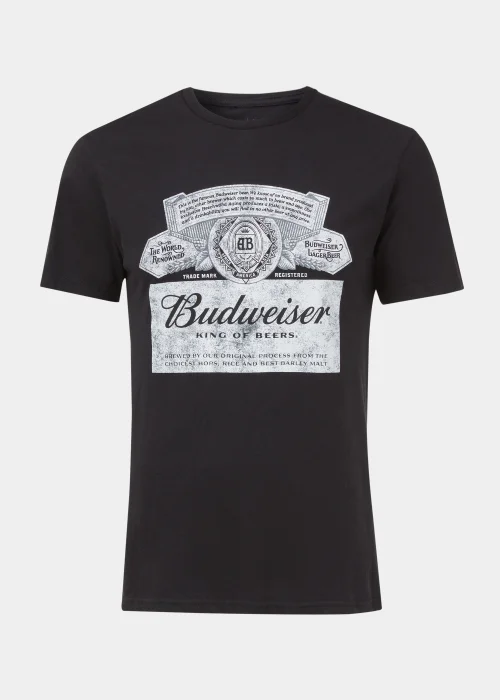 Black Budweiser Print T-Shirt - S Image 5