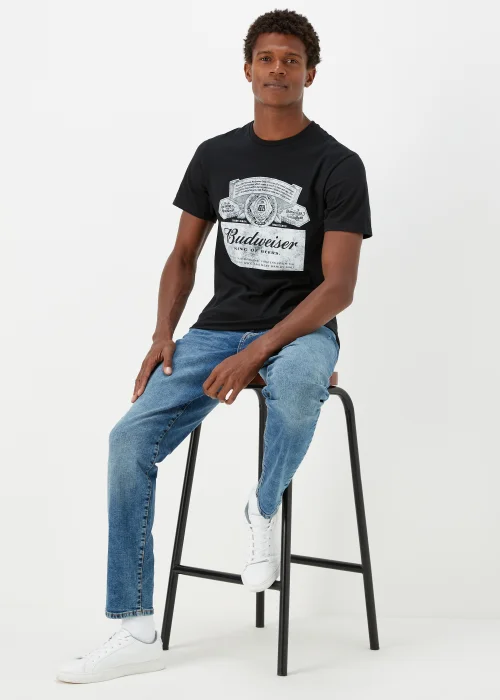 Black Budweiser Print T-Shirt - S Image 4