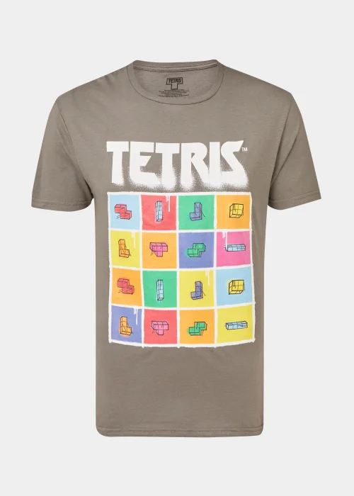 Charcoal Tetris T-Shirt - Small Image 5