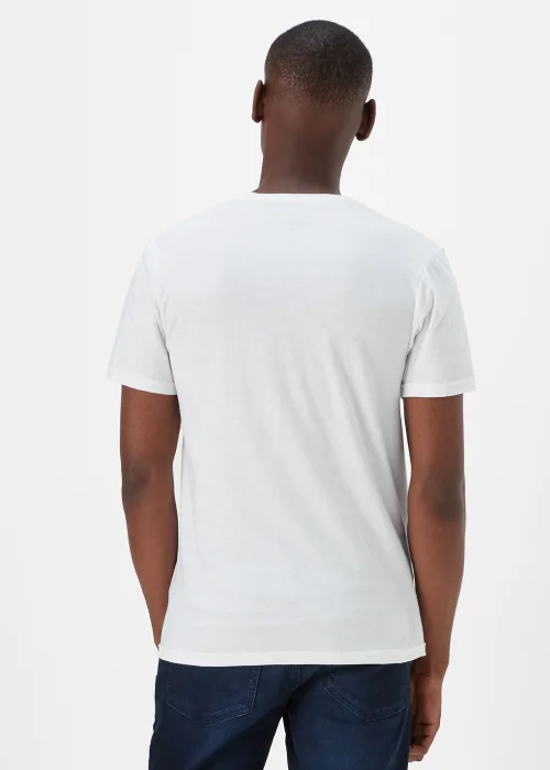 White Captain America Print T-Shirt - S Image 2