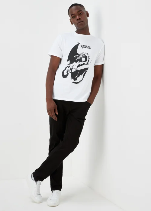 White Dungeons & Dragons Print T-Shirt - Small Image 4