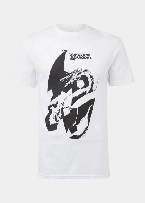 White Dungeons & Dragons Print T-Shirt - Small Image 5