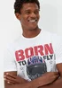 White Top Gun Print T-Shirt - Small Image 3