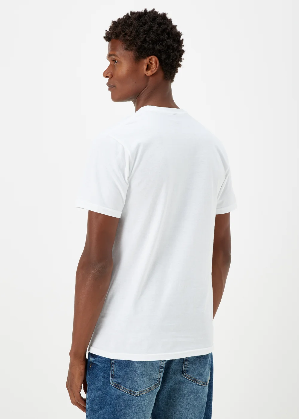 White Top Gun Print T-Shirt - Small Image 2