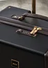 Rock Luggage Black Vintage Suitcase - Cabin Image 4
