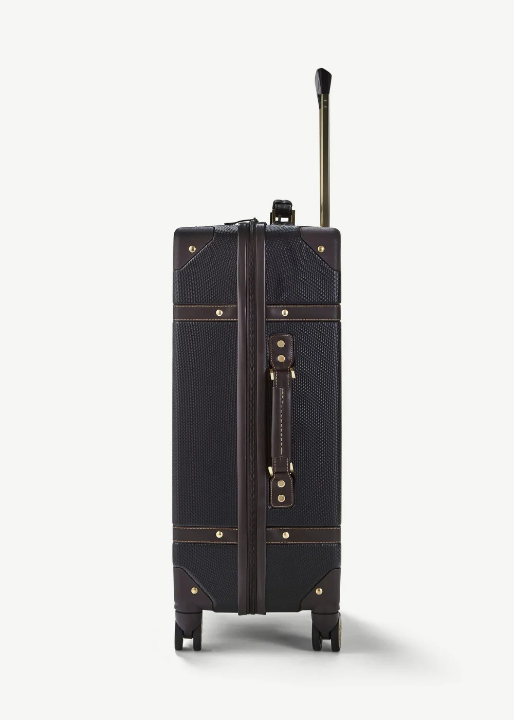 Rock Luggage Black Vintage Suitcase - Cabin Image 3