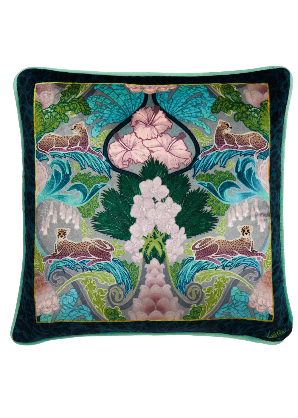 Laurence Llewelyn-Bowen Suburban Jungle Filled Cushion - 43W X 43D Image 1