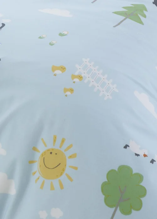Bedlam Farmyard Friends Blue Duvet Cover Set - Single Image 4