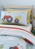 Bedlam Farmyard Friends Blue Fitted Bed Sheet (28cm deep) - Single Image 3
