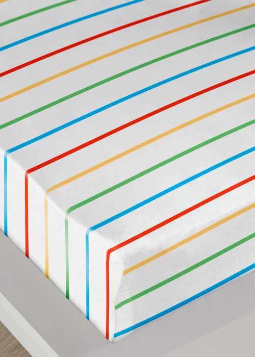 Bedlam Farmyard Friends Blue Fitted Bed Sheet (28cm deep) - Single Image 1