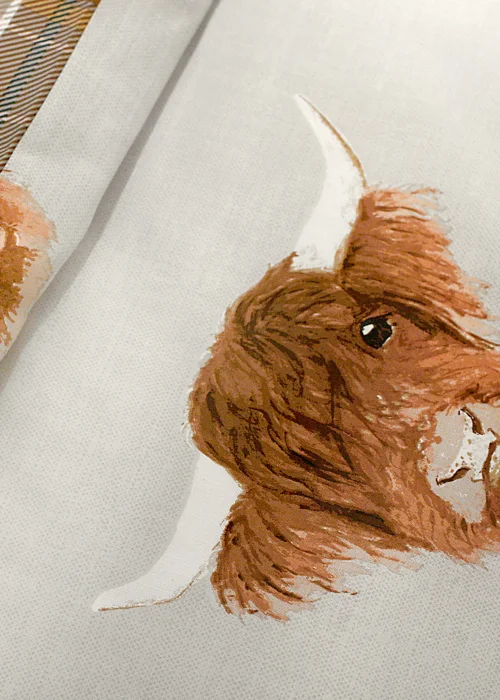 Fusion Highland Cow Yellow Duvet Cover Set - Single Image 3
