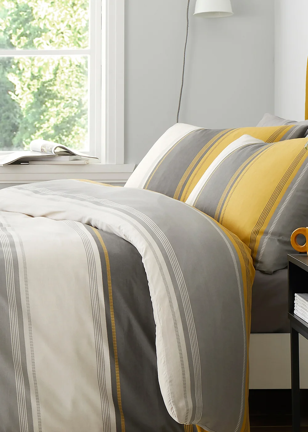Fusion Betley Yellow Duvet Cover Set - Single Image 2