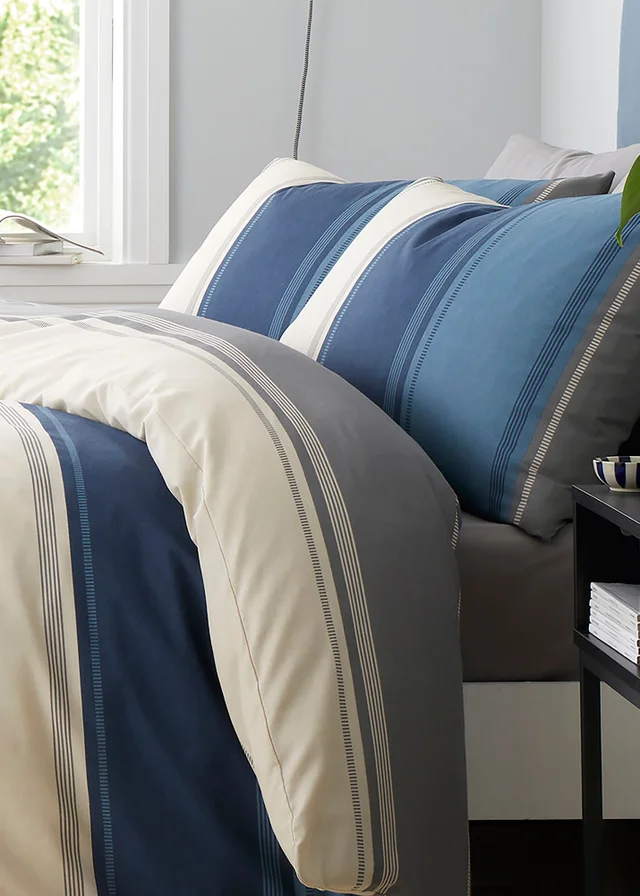 Fusion Betley Blue Duvet Cover Set