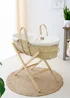 Clair de Lune Cream Organic Palm Moses Basket - One Size Image 2