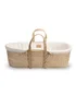 Clair de Lune Cream Organic Palm Moses Basket - One Size Image 3