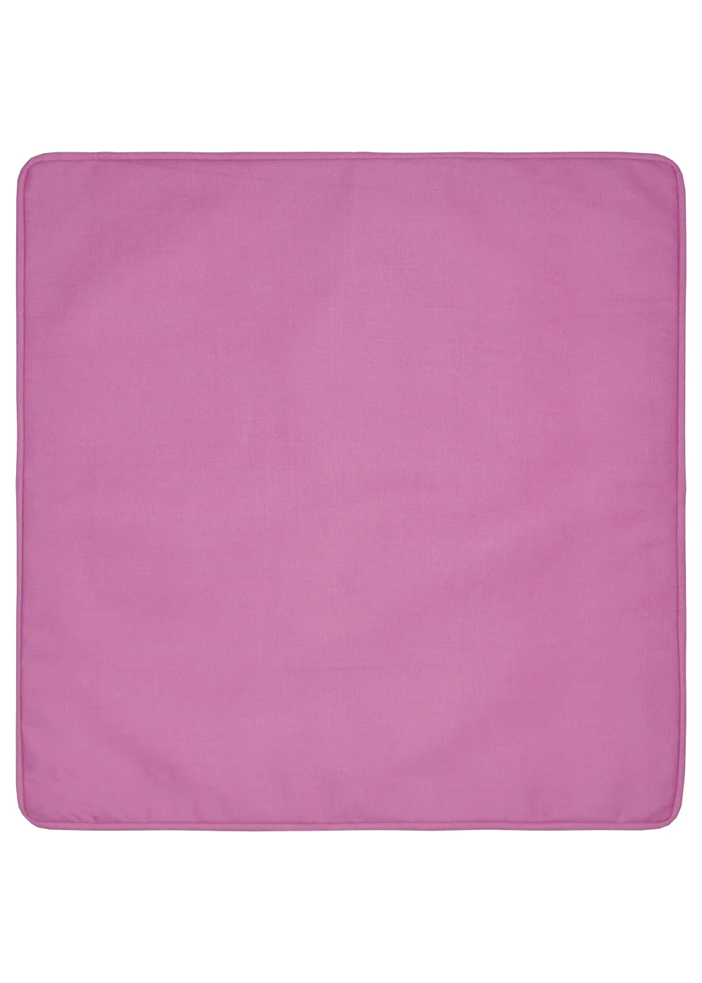 Fusion Plain Dye Filled Pink Outdoor Cushion - 43W X 43D Image 2