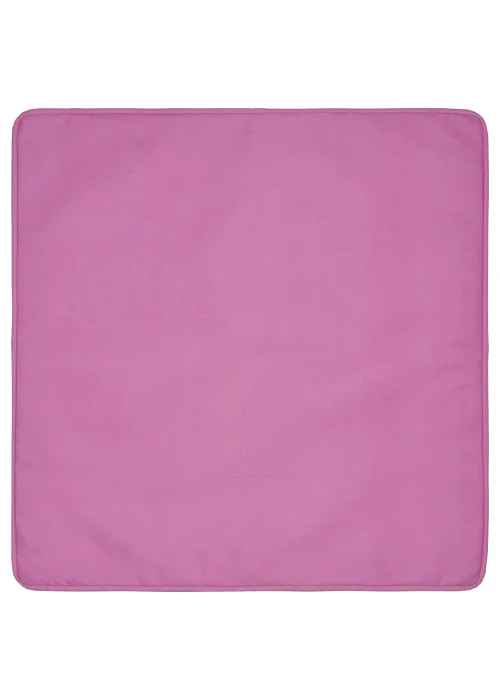 Fusion Plain Dye Filled Pink Outdoor Cushion - 43W X 43D Image 2