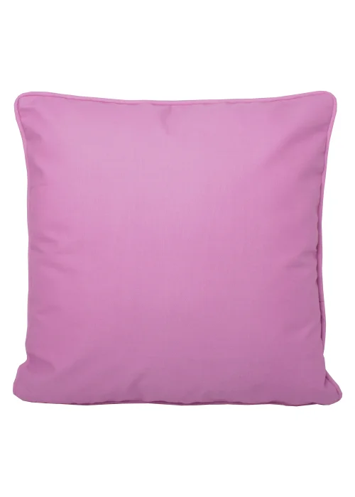 Fusion Plain Dye Filled Pink Outdoor Cushion - 43W X 43D Image 1