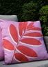 Fusion Leaf Print Filled Cushion - 43W X 43D Image 1