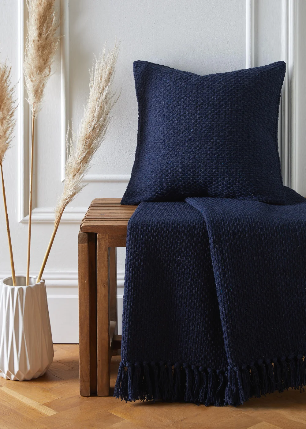 Drift Home Hayden Navy Throw - 130 x 180cm Image 2