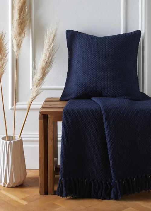 Drift Home Hayden Navy Throw - 130 x 180cm Image 2