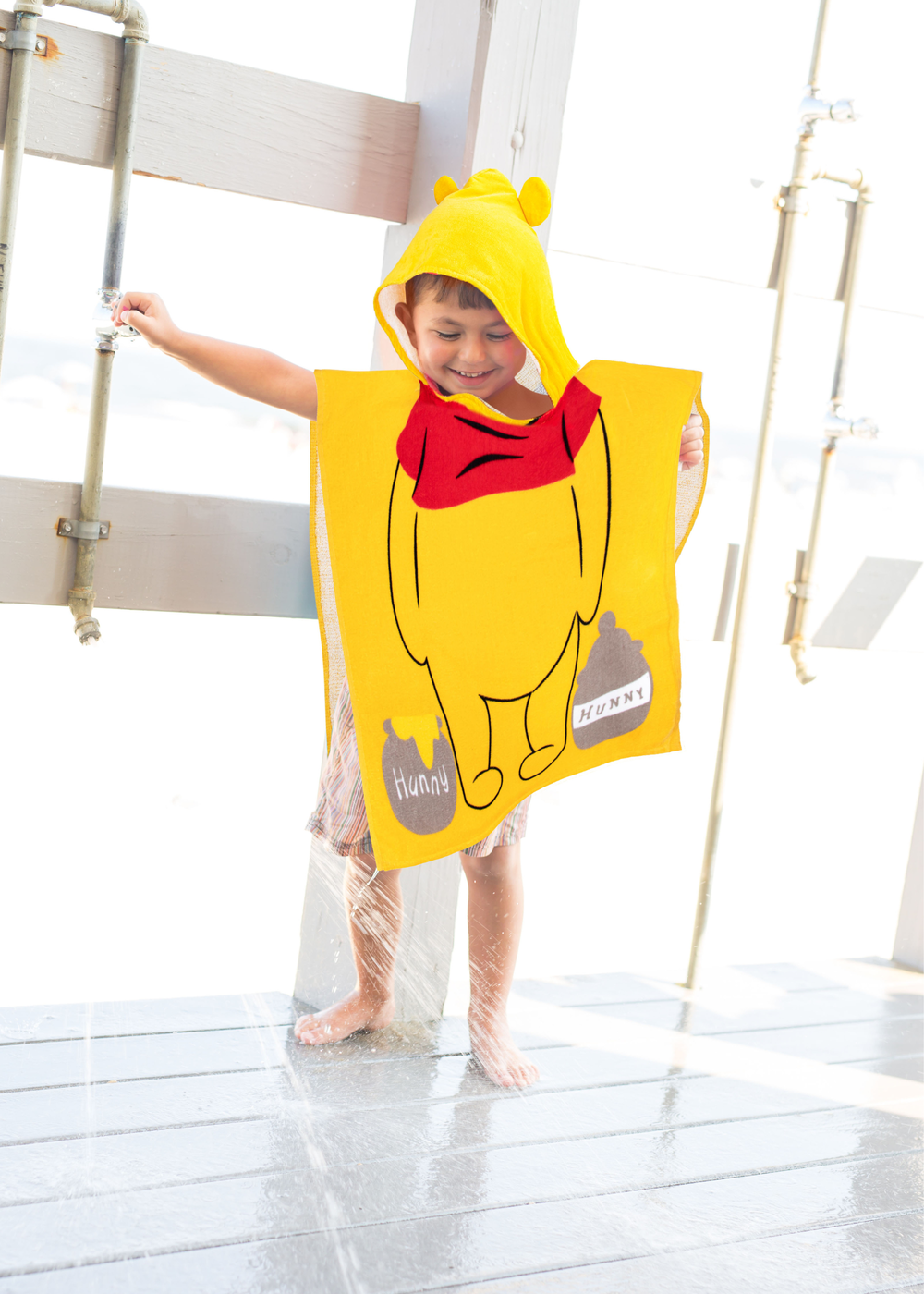 Disney Winnie The Pooh Towel Poncho - One Size Image 4