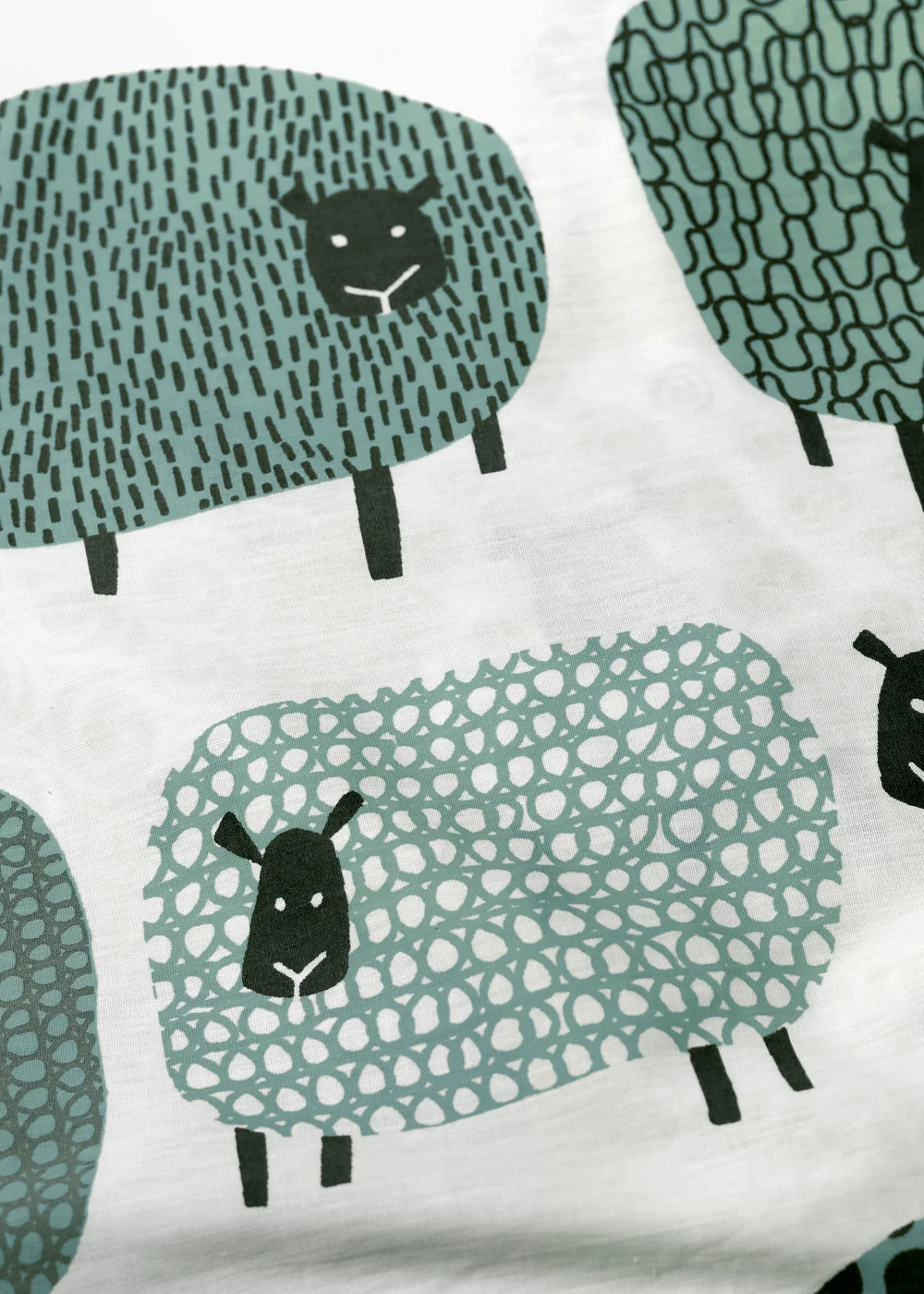 Fusion Dotty Sheep Blue Duvet Cover Set - Single Image 2