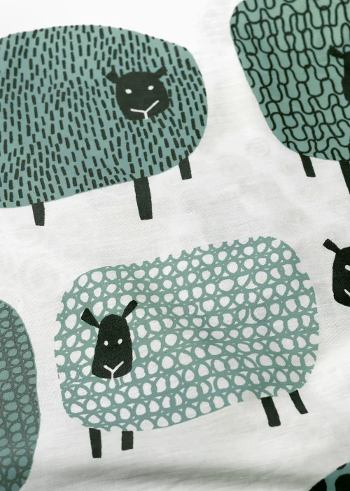 Fusion Dotty Sheep Blue Duvet Cover Set - Single Image 2