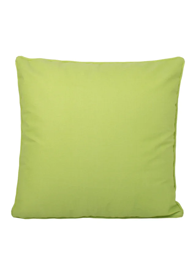 Fusion Plain Dye Filled Lime Green Outdoor Cushion