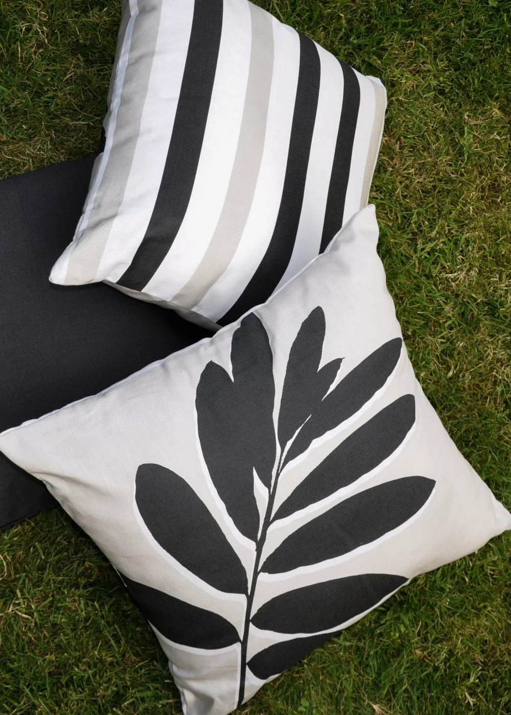 Fusion Leaf Print Filled Cushion - 43W X 43D Image 3