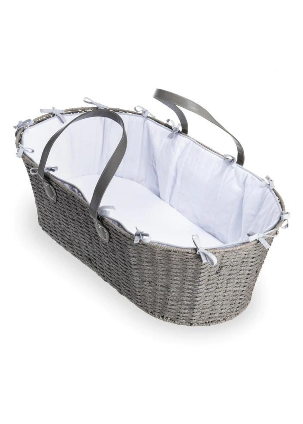 Clair de Lune Grey Moses Basket Bundle - One Size Image 1