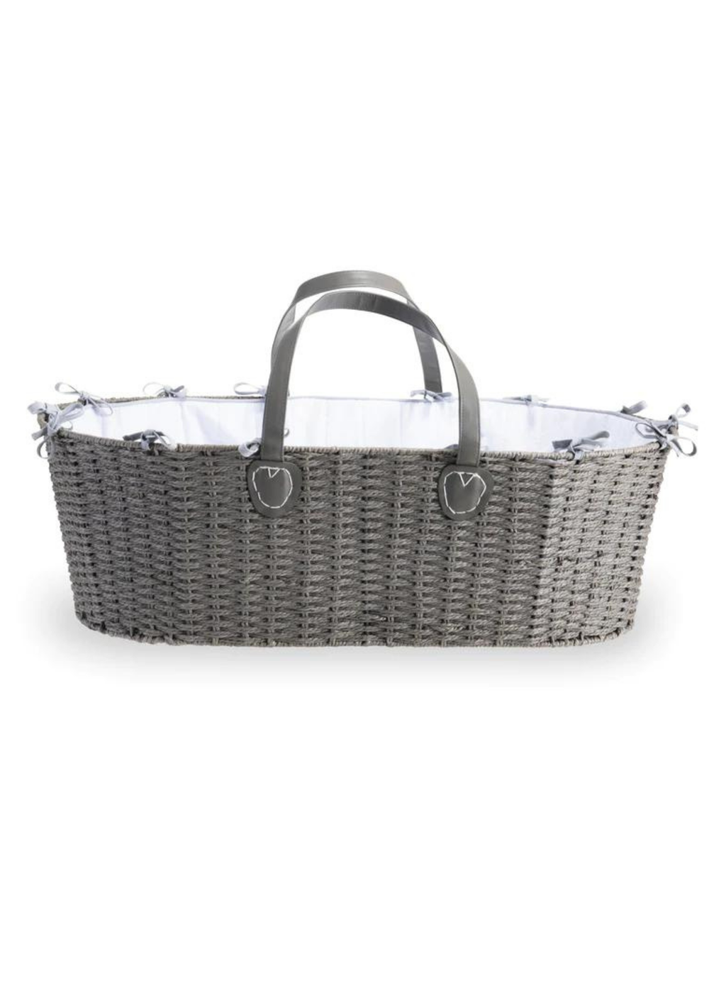 Clair de Lune Grey Moses Basket Bundle - One Size Image 3