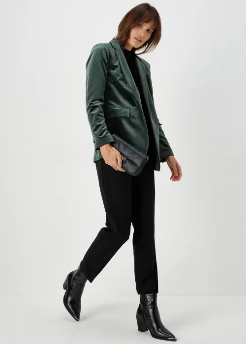 Et Vous Green Velvet Blazer - 8 Image 4