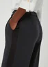 Et Vous Black Satin Side Stripe Trousers - Size 8 Image 3