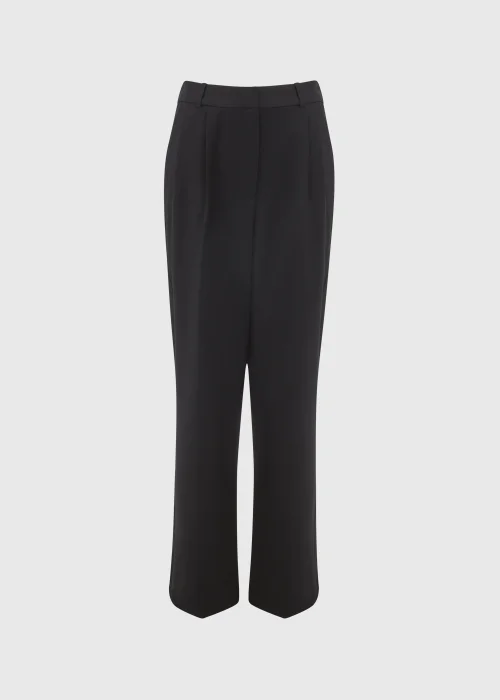 Et Vous Black Satin Side Stripe Trousers - Size 8 Image 5