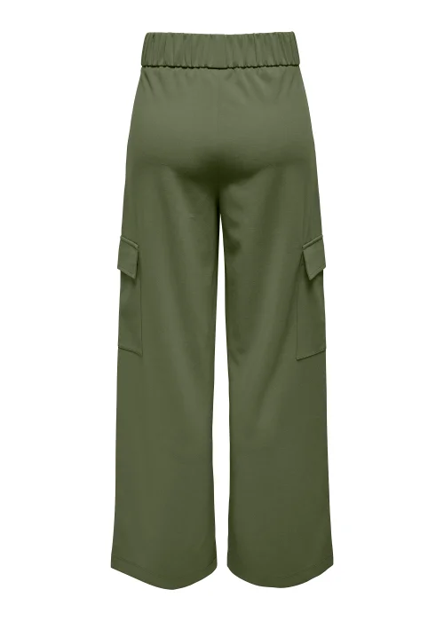 JDY Geggo Green Trousers - Size 8 Image 2