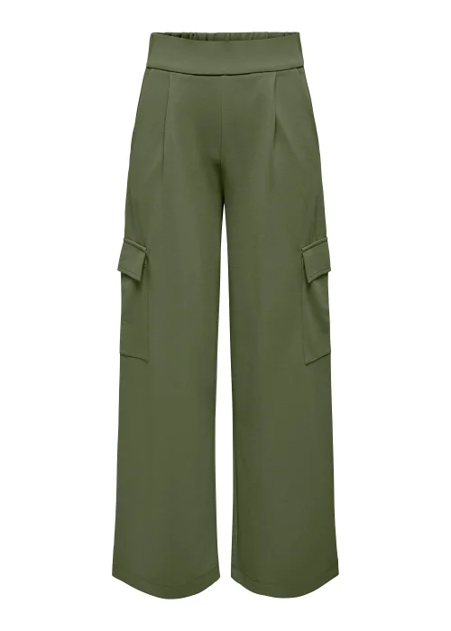 JDY Geggo Green Trousers - Size 8 Image 1