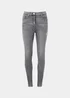Papaya Petite April Grey Ripped Super Skinny Jeans - Size 6 Image 5