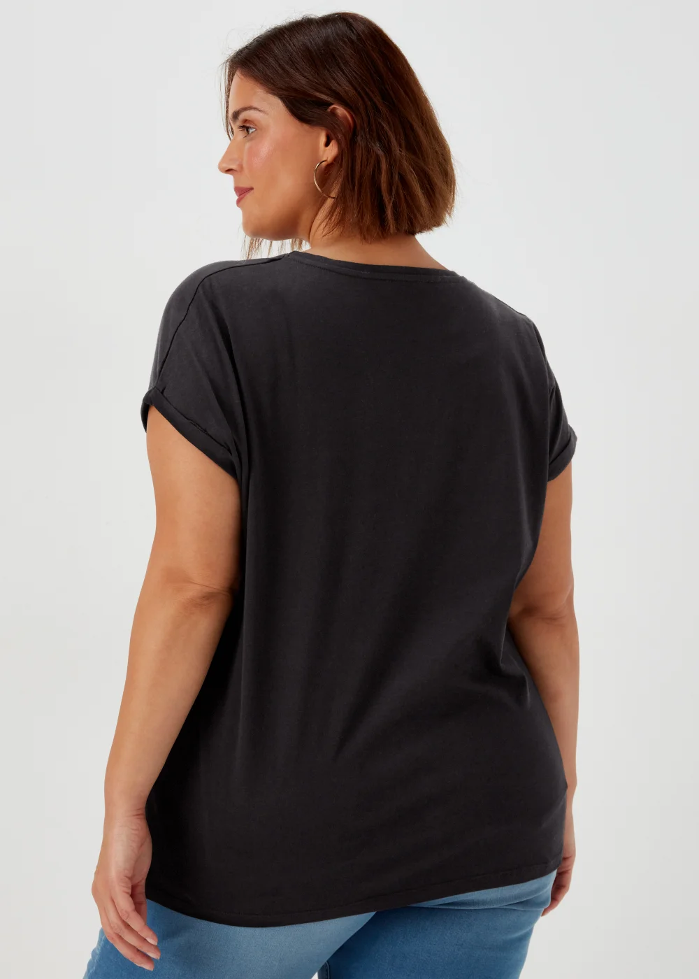 Papaya Curve Black New York Slogan T-Shirt - 18 Image 2