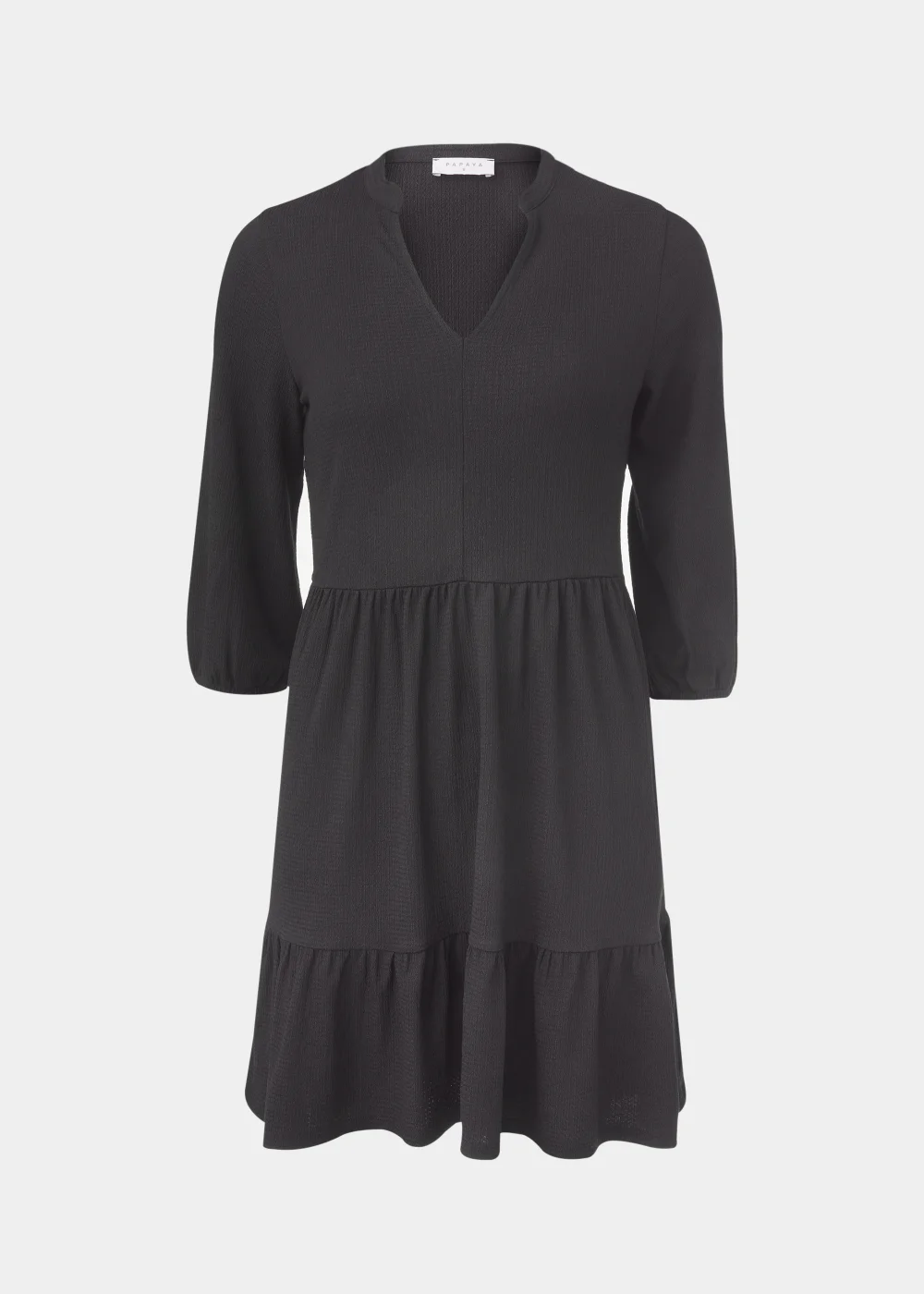 Black Jersey Crinkle Mini Dress - 8 Image 5