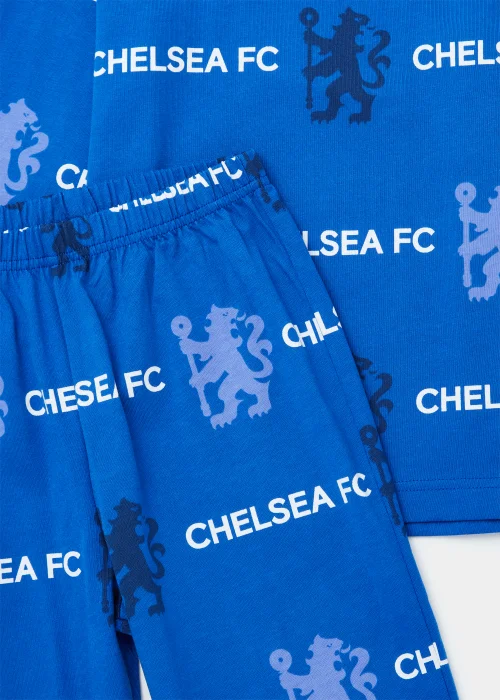 Kids Blue Chelsea Football Club Pyjama Set (4-12yrs) - Age 4 Years Image 2